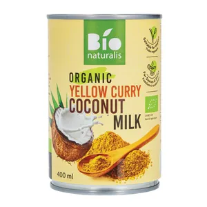 Ekologiškas kokosų gėrimas su geltonuoju kariu Bionaturalis 400 ml