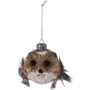 Eglutės žaisliukas pelėda 8 cm