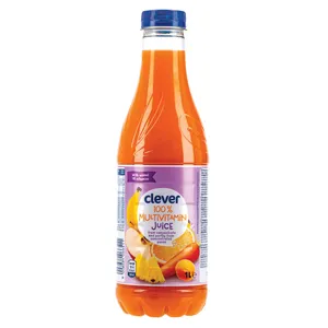 Multivitaminų sultys 100% su 10 vitaminų CLEVER, 1 l
