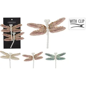 Dekoracija laumžirgiai su segtukais 13 cm