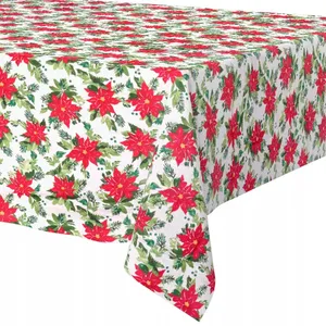 Kalėdinė staltiesė PUANSETIJA