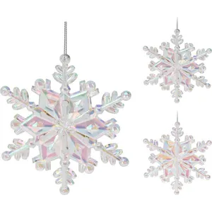 Pakabinama dekoracija snaigė 12 cm