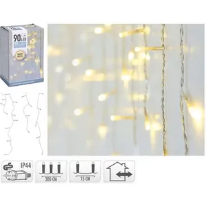 LED girlianda lauko 90 šilta balta, 3 m laidas