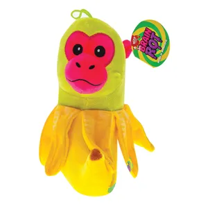 Minkštas žaislas beždžionė su bananu