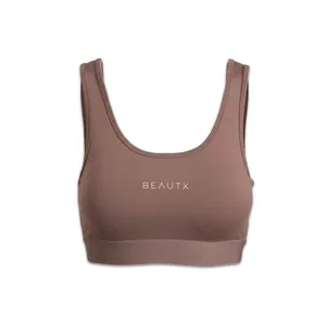 Sportinė liemenėlė JULIA BEAUTX, S dydis, rudos spalvos