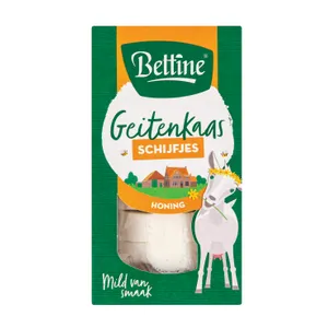 BETTINE Puskietis ožkų pieno sūris su medumi, riekelėmis, 43% rieb.s.m. 125g