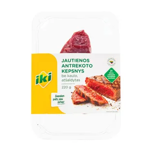 IKI Vakuume brandintas jautienos antrekotas be kaulo 220G