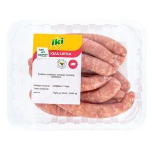 IKI Šviežios kiaulienos plonosios dešrelės dujose 400G                                                                                 