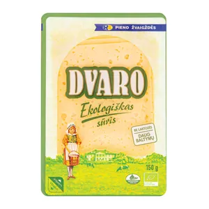 DVARO ekologiškas sūris 50% r.s.m raikytas, 150 g