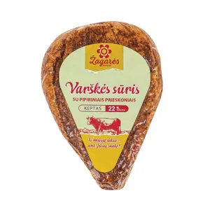 Varškės sūris su pipiriniais prieskoniais, keptas, 22%