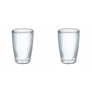 Dvigubo stiklo stiklinės AMBITION Curly,  350 ml 2 vnt