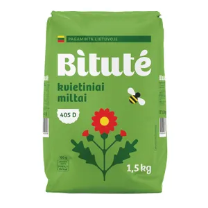 Kvietiniai miltai 405 D IKI/BITUTĖ 1,5kg