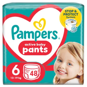 Sauskelnės-kelnaitės PAMPERS Pants, Giant Pack, 6 dydis, 48 vnt.