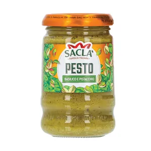 Padažas Basil & pistachio pesto SACLA 190g