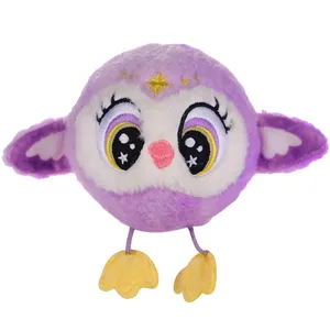 BOUNCIBLES šoklus kamuoliukas PELĖDA/LUNA, violetinis