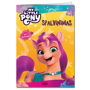 Knyga MY LITTLE PONY. SPALVINIMAS SU LIPDUKAIS