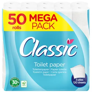 Tualetinis popierius CLASSIC MEGA PACK 50 vnt., 3 sl.