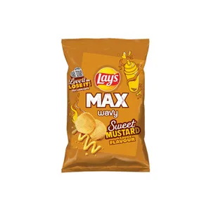 Saldaus garstyčių padažo skonio bulvių traškučiai Lay's MAX Wavy 120 g
