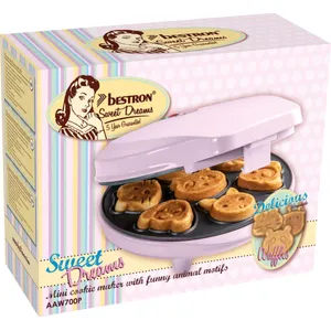 Vaflių keptuvė, gyvūnų formos, 700W, rožinės spalvos, AAW700P