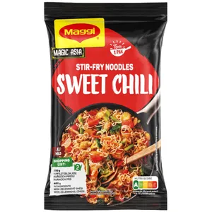 MAGGI Greitai paruošiami kepti makaronai saldaus aitriųjų paprikų  skonio, 185g