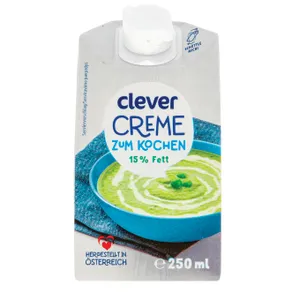 UAT grietinėlė 15 % rieb. CLEVER, 250 ml