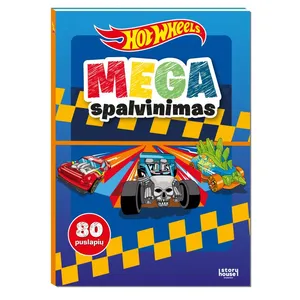 Knyga HOT WHEELS. MEGA SPALVINIMAS