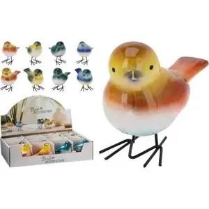 Dekoratyvinė porcelianinė paukščio figūrėlė, 9 cm