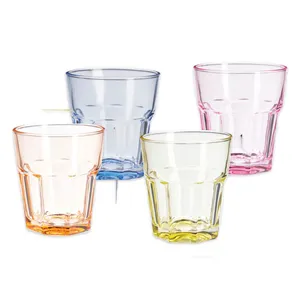 Spalvotų stiklinių rinkinys 300 ml, 4 vnt