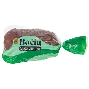 BOČIŲ tamsi duona su viso grūdo dalių miltais, 500 g