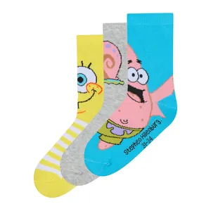 Kojinės SPONGE BOB, 31/34 dydis, 3 poros