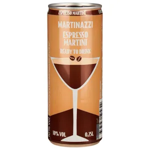 Alkoholinis kokteilis MARTINAZZI ESPRESSO MARTINI 10%, 250 ml