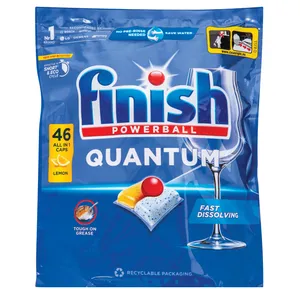 FINISH QUANTUM ALL IN 1 LEMON indaplovių kapsulės 46 vnt