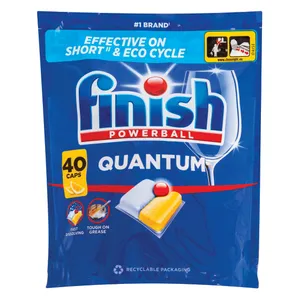 Indaplovių kapsulės FINISH QUANTUM ALL IN 1 LEMON, 46 vnt.
