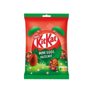Mini šokoladinių Velykų kiaušinių rinkinys NESTLE KITKAT, lazdynų riešutų skonio, 90 g