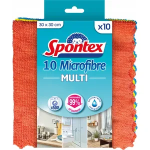 Mikropluošto šluostės SPONTEX Multi, 10 vnt