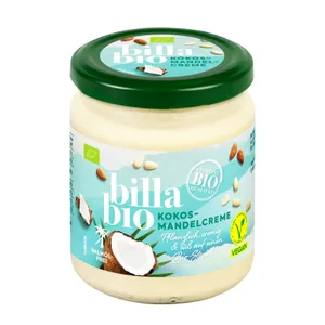 Kokosų ir migdolų riešutų kremas BIILA BIO, 270 g