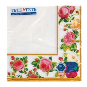 Popierinės servetėlės baltos PAW 33x33, 20 vnt