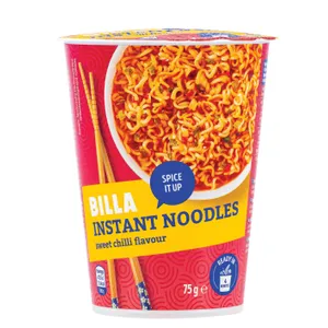 Greitai paruošiami makaronai BILLA Sweet Chilli flavour, 75g