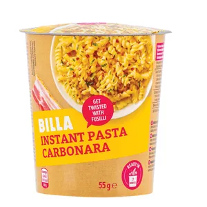 Greitai paruošiami makaronai BILLA Pasta Carbonara, 55g
