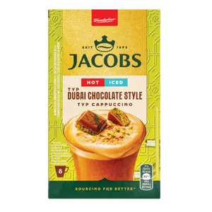 Kavos gėrimas Jacobs 3in1 Dubai Choco, 8x15g dežutė