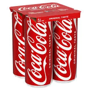 Gazuotas gaivusis gėrimas COCA-COLA, 4 x 330 ml