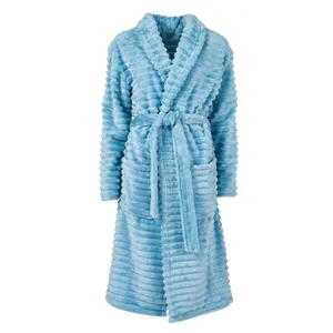 Moteriškas chalatas L dydis mėlynas