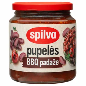Pupelės raudonosios BBQ padaže SPILVA 570g
