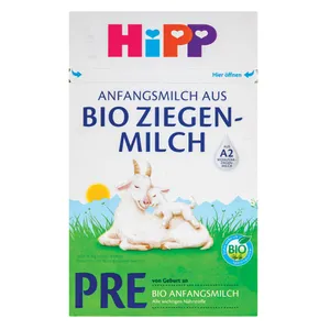 HiPP PRE Ekologiškas ožkų pieno pradinio maitinimo kūdikių pieno mišinys nuo gimimo, 400 g