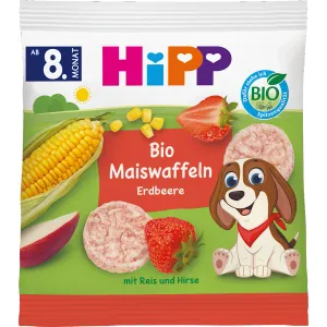 Ekologiški paplotėliai su braškėmis nuo 8mėn. 23 g HiPP