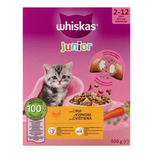 Visavertis sausas ėdalas kačiukams Whiskas Junior su vištiena 300g