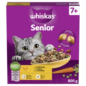 Visavertis sausas ėdalas vyresnio amžiaus katėms Whiskas Senior su vištiena 800g