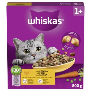 Visavertis sausas ėdalas suaugusioms katėms Whiskas Adult su vištiena 800g