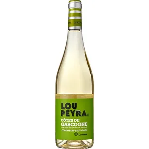 Baltasis pusiau sausas vynas LOU PEYRA COTES DE GASCOGNE COLOMBARD SAUVIGNON (11,5%), 750 ml