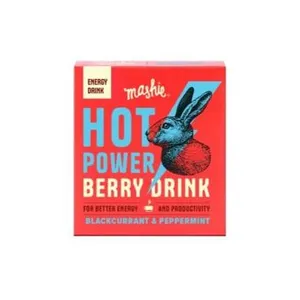 Juodųjų serbentų ir pipirmėčių tyrė energetiniam gėrimui MASHIE HOT POWER, 2x40 ml
